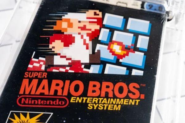 Una copia de Super Mario Bros. vendido por 2 millones en una subasta