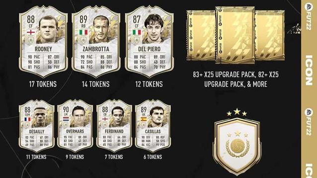 FIFA 22 Tutti gli scambi di icone impostano 1 obiettivi e ricompense