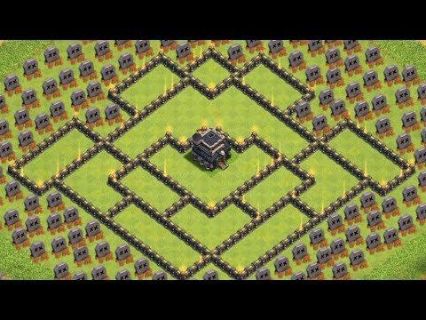 Have the best village hdv 9 in clash of clans