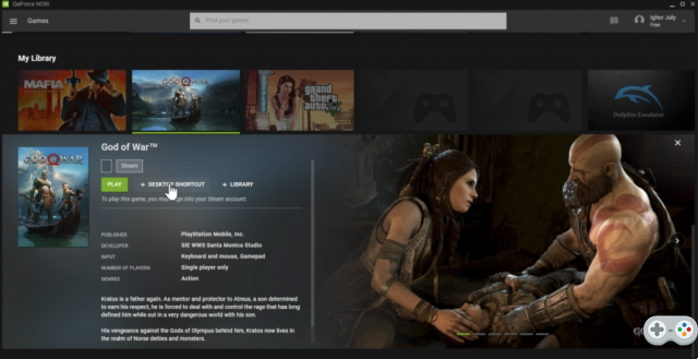 God of War seen in the GeForce Now database: towards a PC port?