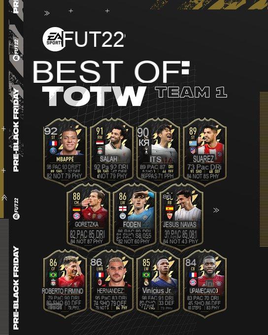 FIFA 22 Best of TOTW Team 1 – Available Now in Bundles