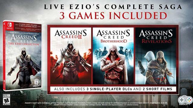 Assassin's Creed: The Ezio Collection se lanzará en Switch en febrero
