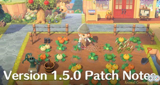 Actualización de Animal Crossing: New Horizons – V 1.5.0
