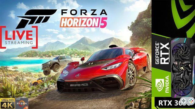 Forza Horizon 5: luz do sol e motores brilhantes em 4K e ray tracing