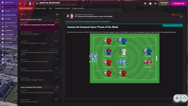 Football Manager 2022 test: the double cup-championship, but without forcing his talent