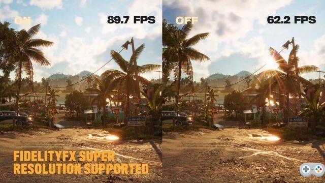Far Cry 6: performance gains of around 44% thanks to AMD's FSR