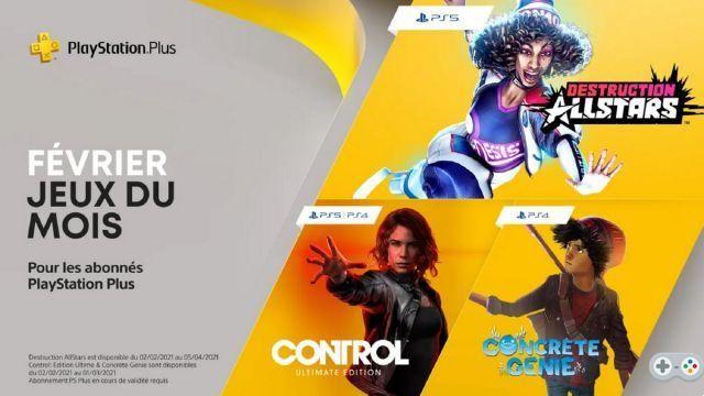 PlayStation Plus: Control Ultimate Edition, Concrete Genie y Destruction AllStars ofrecidos en febrero